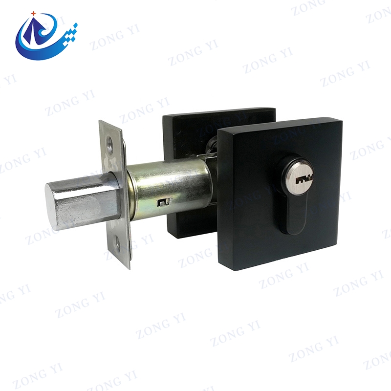 Kunci Pintu Deadbolt Paduan Seng Persegi